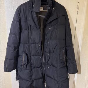Calvin Klein Navy Blue Puffer Coat